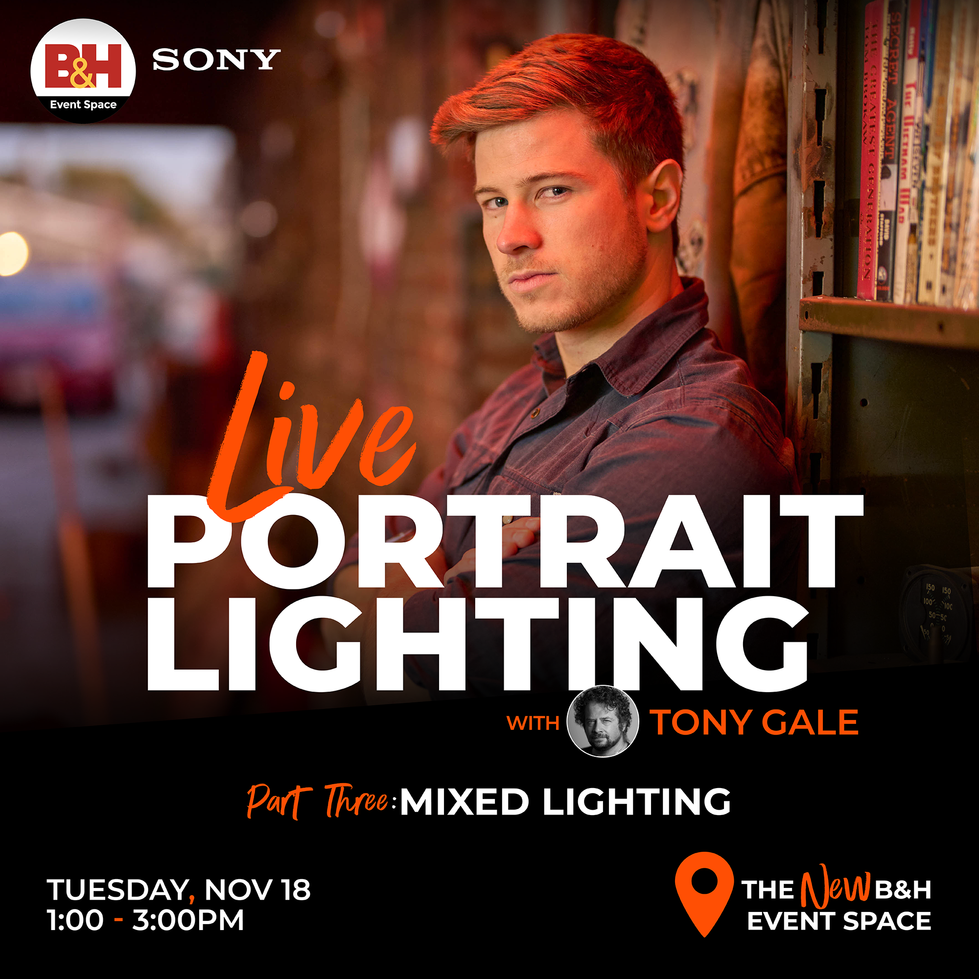 Live Event – Live Portrait Lighting, part 3: Mixed Lighting